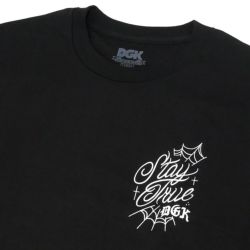 【アウトレット価格 6,380円 → 4,490円】DGK T-SHIRT ディージーケー Tシャツ STAY TRUE BLACK シミ スケートボード スケボー 3