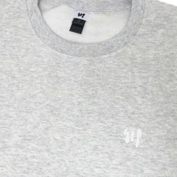 KAWA CREW SWEAT 川 トレーナー 川 LOGO 1POINT LIGHT GREY/WHITE 刺繍ロゴ スケートボード スケボー 1