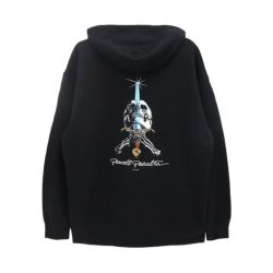 POWELL PERALTA HOOD パウエルペラルタ パーカー SKULL & SWORD BLACK スケートボード スケボー 