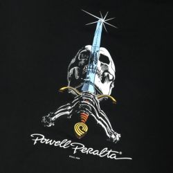 POWELL PERALTA HOOD パウエルペラルタ パーカー SKULL & SWORD BLACK スケートボード スケボー 3