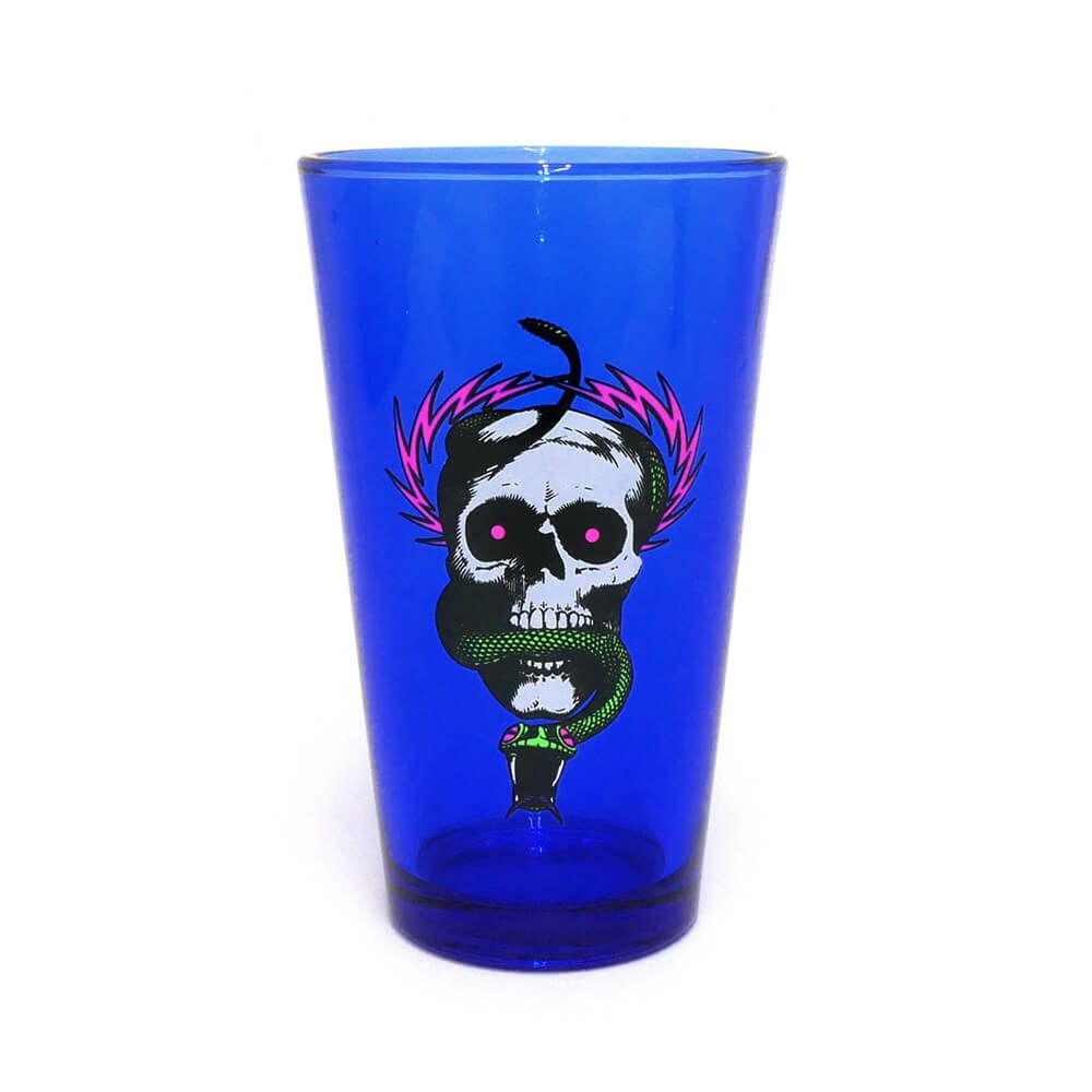 POWELL PERALTA GLASS パウエルペラルタ グラス MCGILL SKULL & SNAKE PINT GLASS BLACKLIGHT スケートボード スケボー