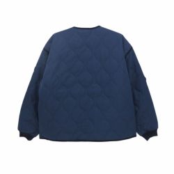 EVISEN JACKET エビセン ジャケット REVERSIBLE SOURVENIR QUILTED NAVY スケートボード スケボー 1