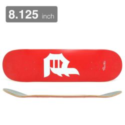 PRIMITIVE DECK プリミティブ デッキ TEAM DIRTY P CORE RED 8.125 スケートボード スケボー