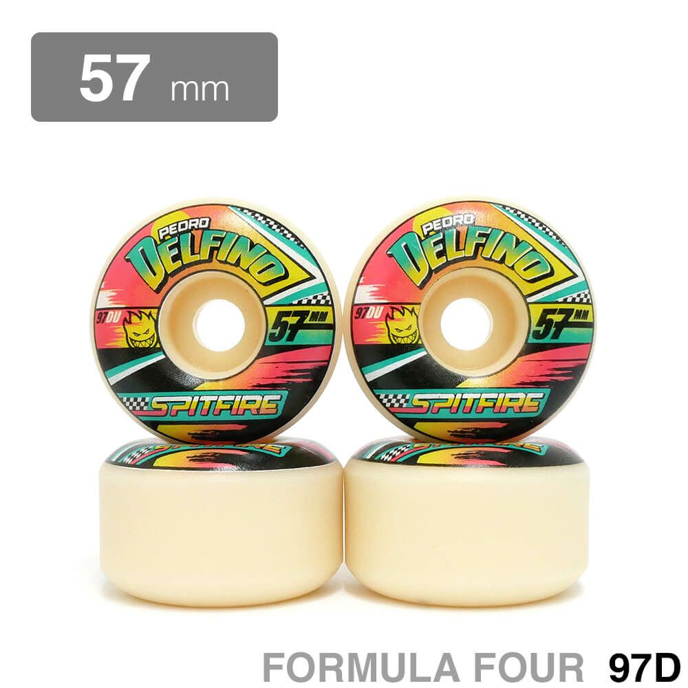 SPITFIRE WHEEL スピットファイヤー ウィール FORMULA FOUR (F4) RADIALS 97D PEDRO DELFINO TURBO 57mm スケートボード スケボー