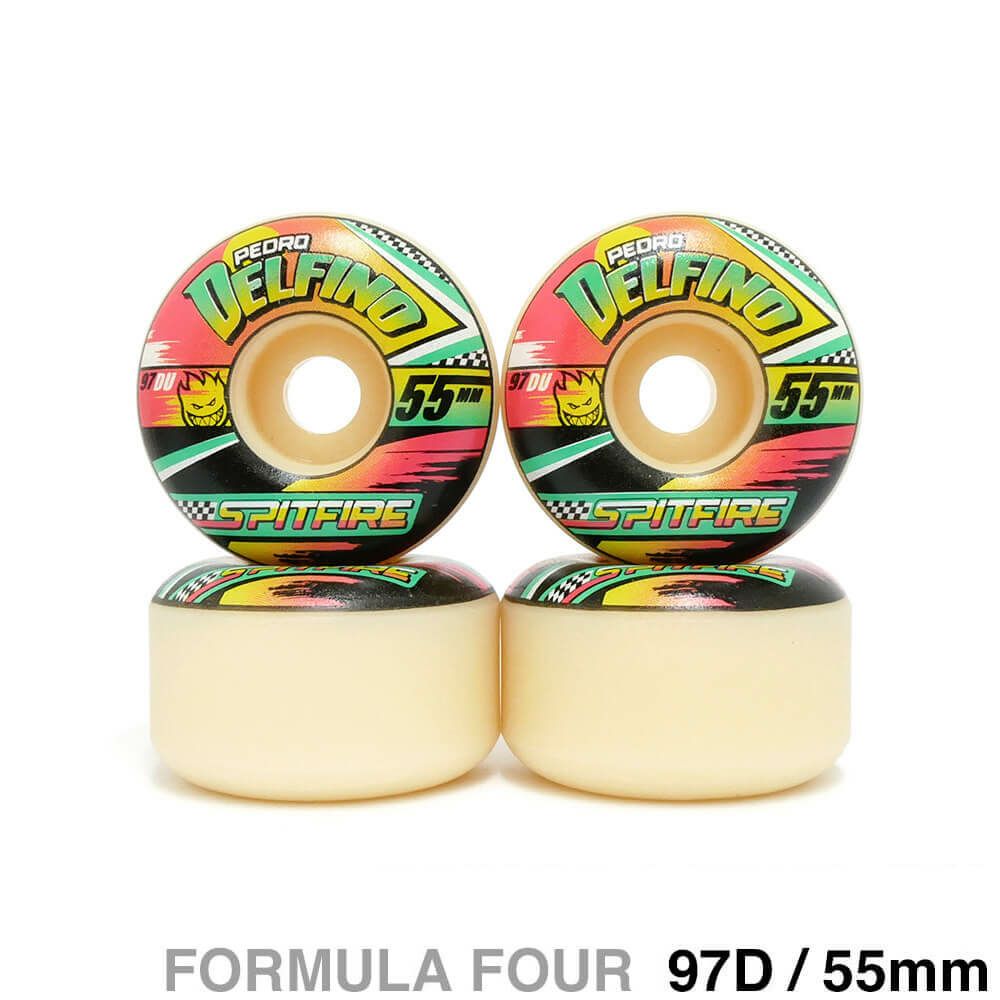 SPITFIRE WHEEL スピットファイヤー ウィール FORMULA FOUR (F4) RADIALS 97D PEDRO DELFINO TURBO 55mm スケートボード スケボー