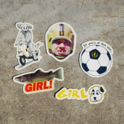 GIRL STICKER PACK ガール ステッカーパック 5 STICKER PACK スケートボード スケボー 1