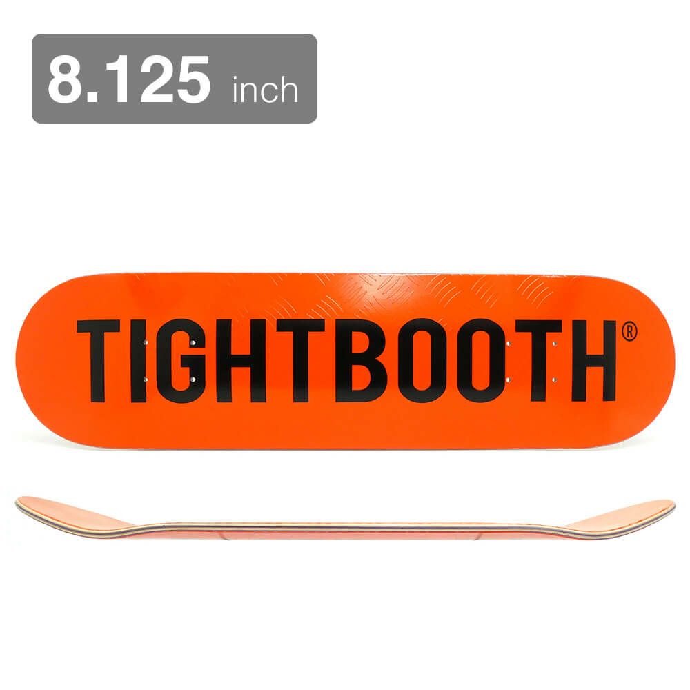 TIGHTBOOTH（TBPR）DECK タイトブース デッキ TEAM CP LOGO ORANGE 8.125 スケートボード スケボー