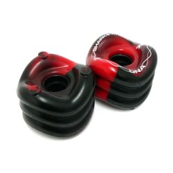 SHARK WHEEL シャークウィール ソフトウィール（クルーザー） DNA（78A） BLACK/RED SWIRL 72mm スケートボード スケボー 1