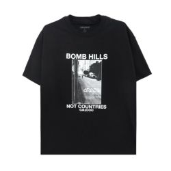 GX1000 T-SHIRT ジーエックス1000 Tシャツ BOMB HILLS NOT COUNTRIES BLACK/WHITE スケートボード スケボー 