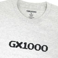 GX1000 T-SHIRT ジーエックス1000 Tシャツ OG LOGO ASH/BLACK スケートボード スケボー 1