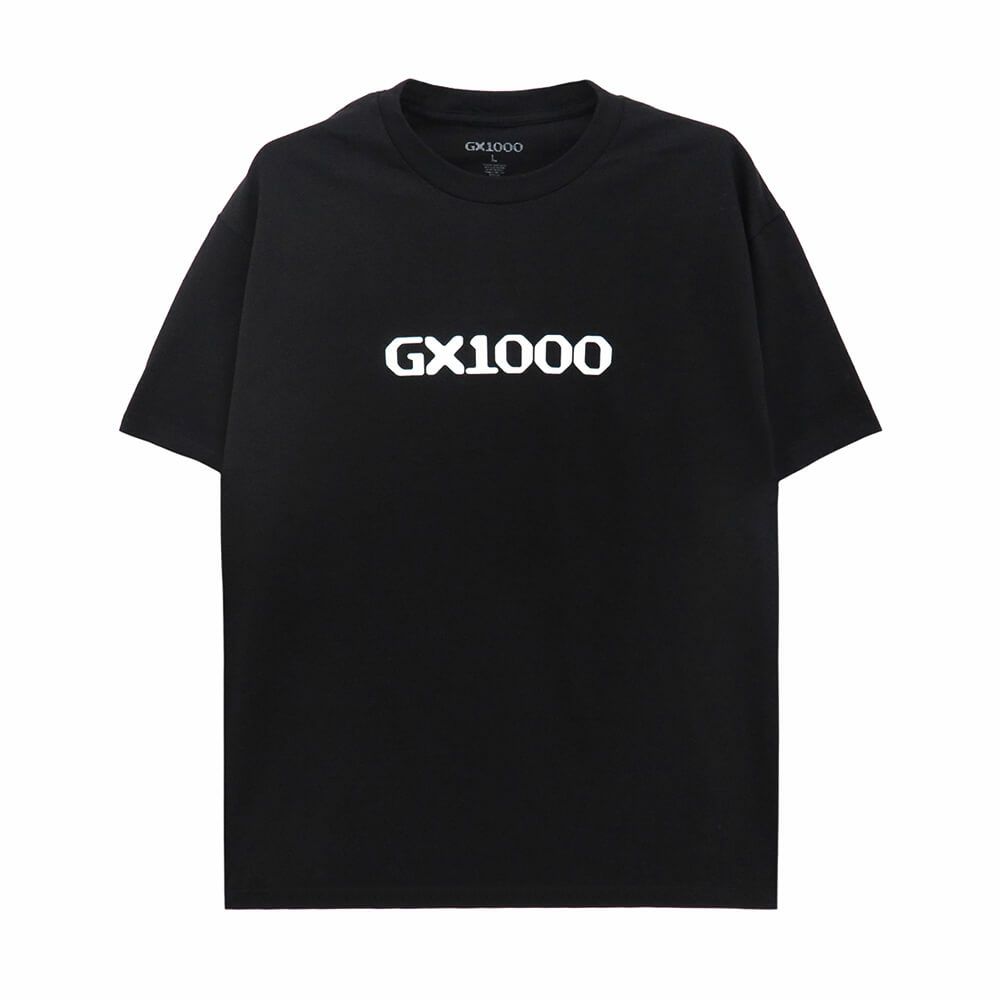 GX1000 T-SHIRT ジーエックス1000 Tシャツ OG LOGO BLACK/WHITE スケートボード スケボー 