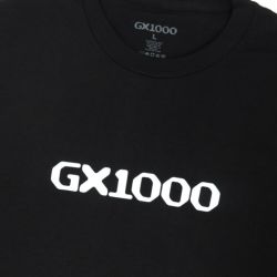 GX1000 T-SHIRT ジーエックス1000 Tシャツ OG LOGO BLACK/WHITE スケートボード スケボー 1