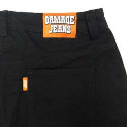 DAMAGE PANTS ダメージ パンツ ジーンズ ORANGE TAB BLACK スケートボード スケボー 4