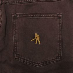 PASS~PORT JEANS パスポート パンツ ジーンズ WORKERS CLUB JEANS BOTTLE BROWN スケートボード スケボー 3