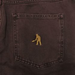 PASS~PORT JEANS パスポート パンツ ジーンズ WORKERS CLUB JEANS BOTTLE BROWN スケートボード スケボー 3
