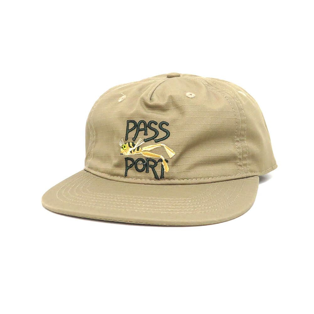 PASS~PORT CAP パスポート キャップ FROG LURE RIPSTOP WORKERS KHAKI スケートボード スケボー 