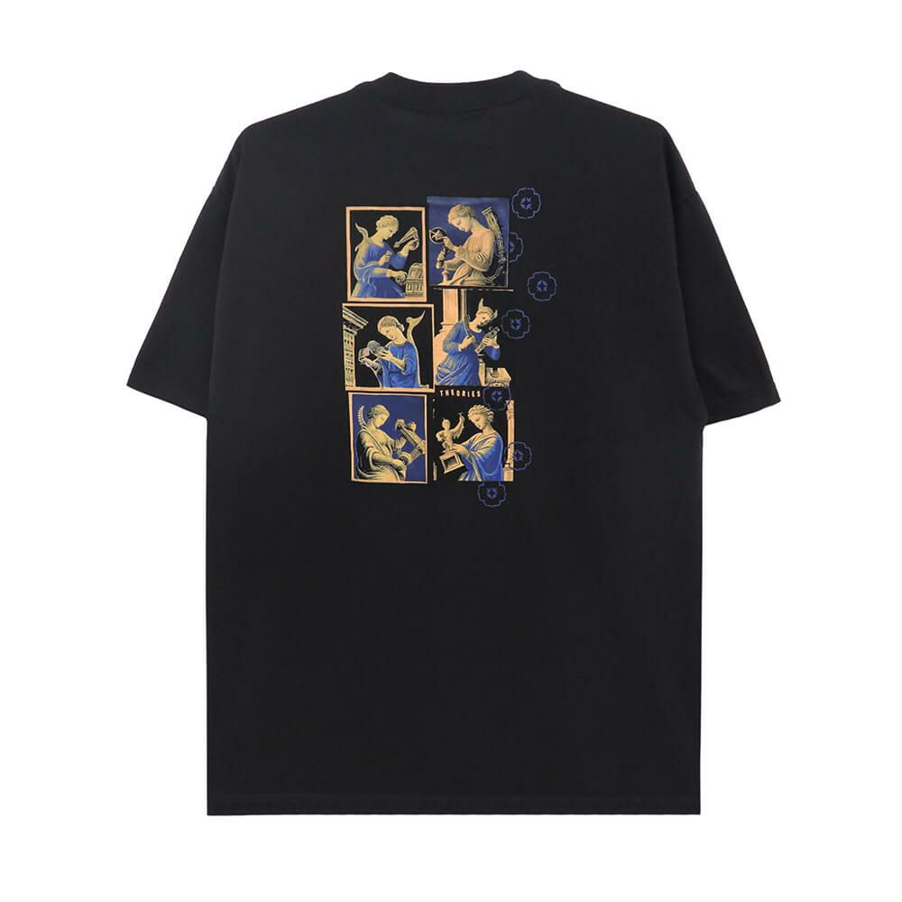 THEORIES T-SHIRT セオリーズ Tシャツ ARCHITECTS IN BLUE BLACK スケートボード スケボー 