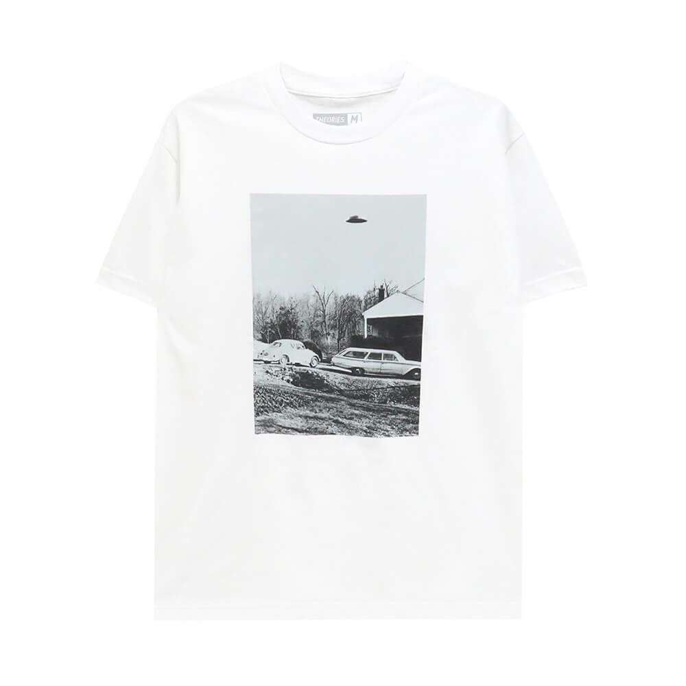 THEORIES T-SHIRT セオリーズ Tシャツ SIGHTINGS WHITE スケートボード スケボー 