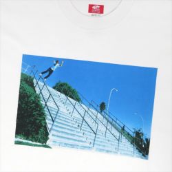  VANS T-SHIRT バンズ Tシャツ SKATE ROWLEY RIPSLIDE HANDRAIL 25TH WHITE （US企画） スケートボード スケボー 1