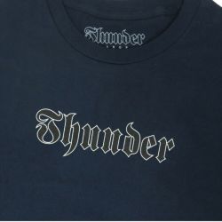  THUNDER T-SHIRT サンダー Tシャツ SCRIPT NAVY スケートボード スケボー 1