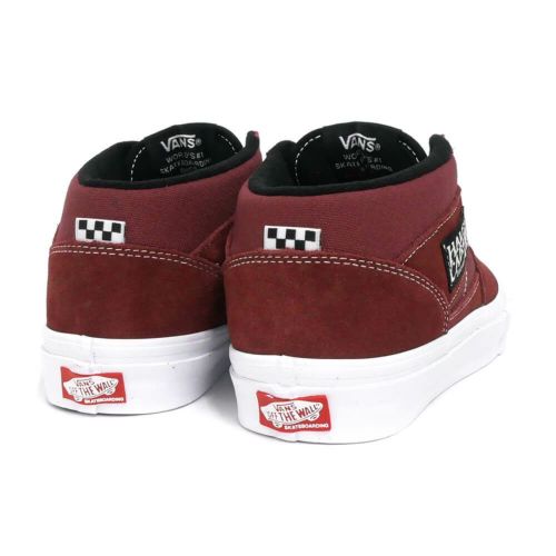 VANS SHOES バンズ シューズ スニーカー SKATE HALF CAB BURGUNDY/WHITE（US企画） スケートボード スケボー　2