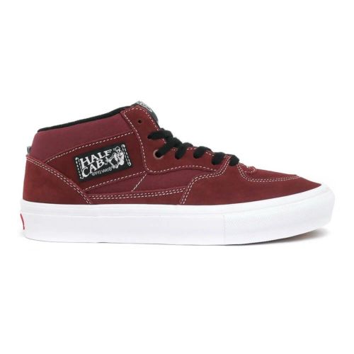 VANS SHOES バンズ シューズ スニーカー SKATE HALF CAB BURGUNDY/WHITE（US企画） スケートボード スケボー　3