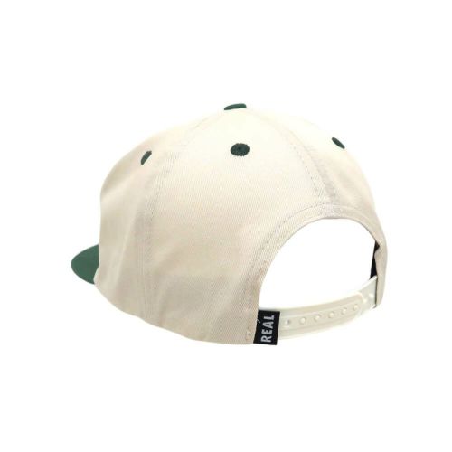 REAL CAP リアル キャップ FORT MILEY SNAPBACK OFF WHITE/GREEN スケートボード スケボー 2