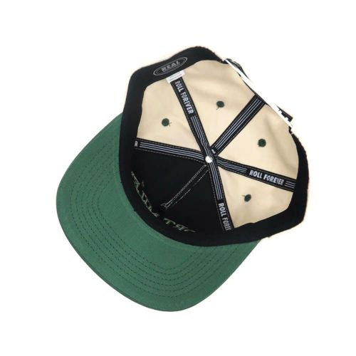 REAL CAP リアル キャップ FORT MILEY SNAPBACK OFF WHITE/GREEN スケートボード スケボー 3