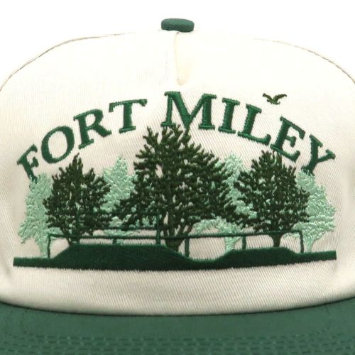 REAL CAP リアル キャップ FORT MILEY SNAPBACK OFF WHITE/GREEN スケートボード スケボー 4