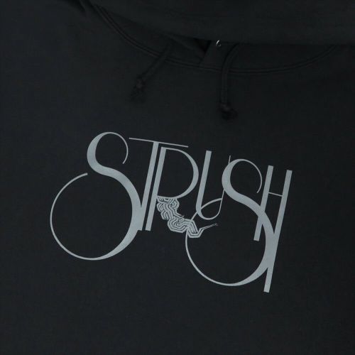 STRUSH HOOD ストラッシュ パーカー SMOKE BLACK スケートボード スケボー 