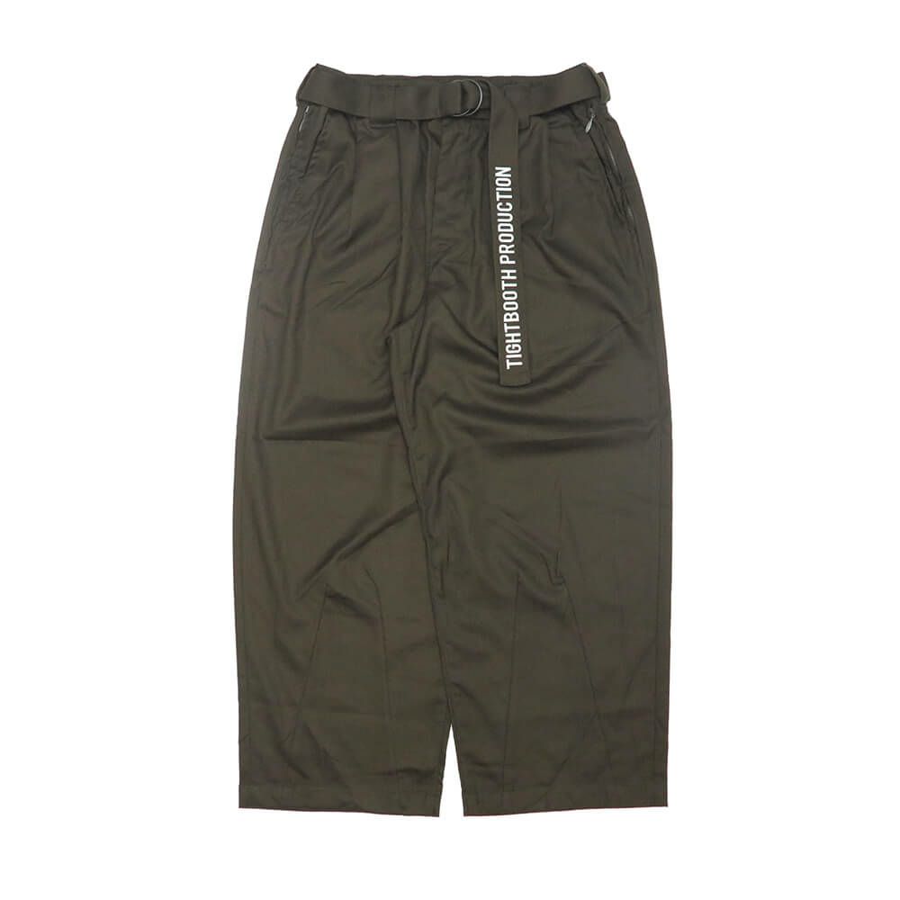  TIGHTBOOTH（TBPR） PANTS タイトブース パンツ ジーンズ BAGGY SLACKS OLIVE スケートボード スケボー 