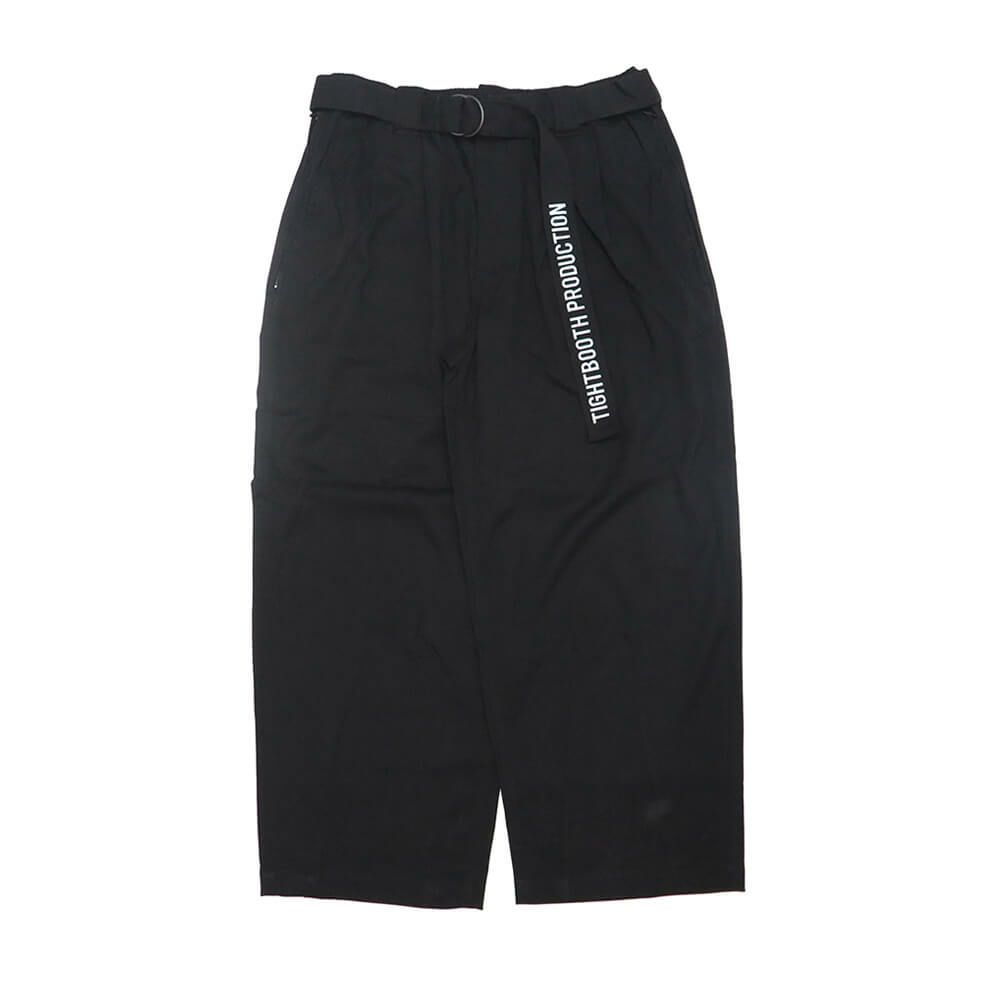 TIGHTBOOTH（TBPR） PANTS タイトブース パンツ ジーンズ BAGGY SLACKS BLACK スケートボード スケボー 