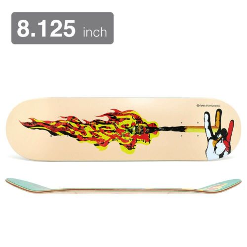 EVISEN DECK エビセン デッキ TEAM WYE FIRE 8.125 スケートボード スケボー