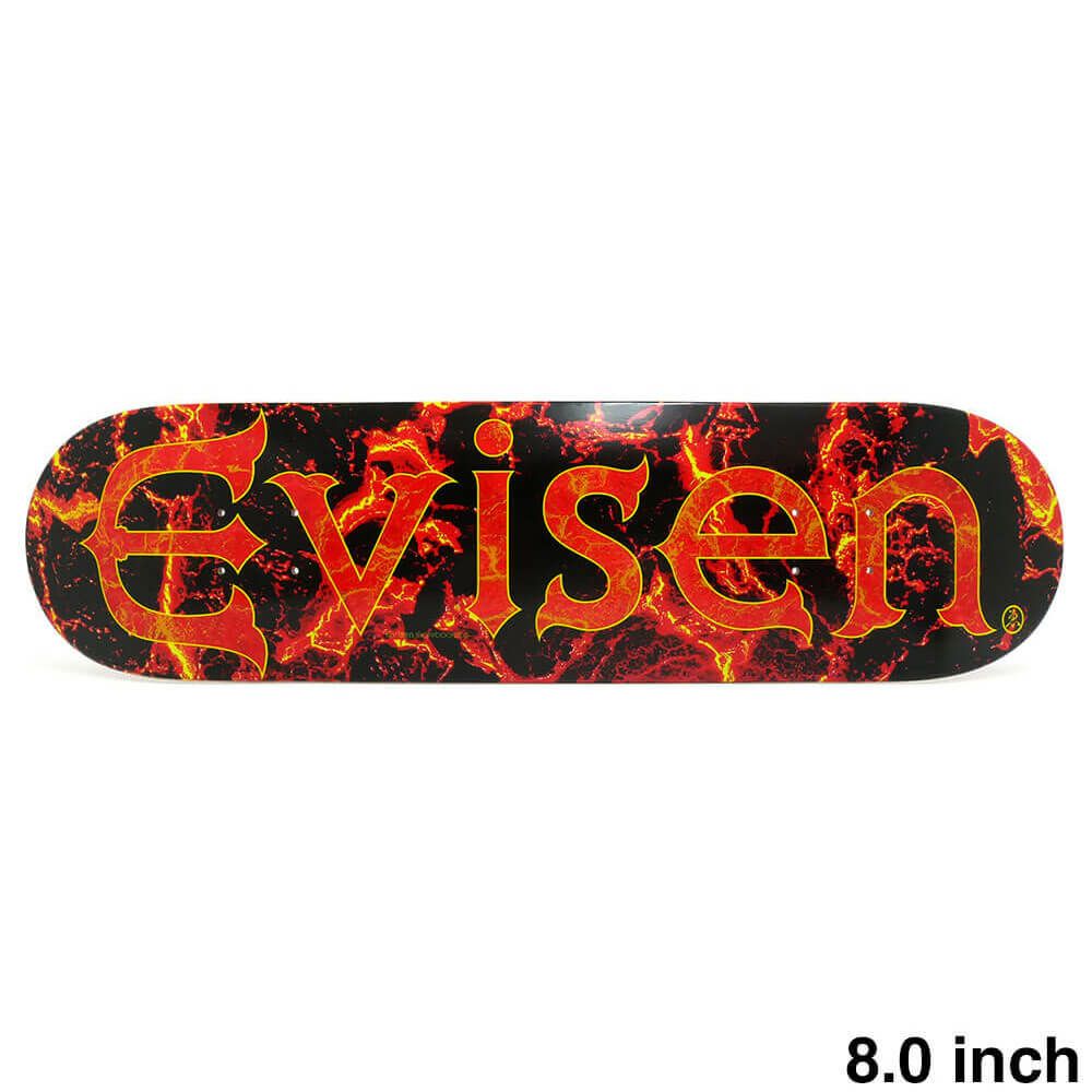 EVISEN DECK エビセン デッキ TEAM EVI-LOGO MAGMA 8.0 スケートボード スケボー