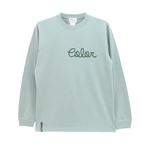 COLOR COMMUNICATIONS LONG SLEEVE カラーコミュニケーションズ ロングスリーブTシャツ HANDWRITE 2 SMOKEY GREEN スケートボード スケボー 