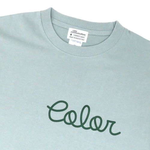 COLOR COMMUNICATIONS LONG SLEEVE カラーコミュニケーションズ ロングスリーブTシャツ HANDWRITE 2 SMOKEY GREEN スケートボード スケボー 2