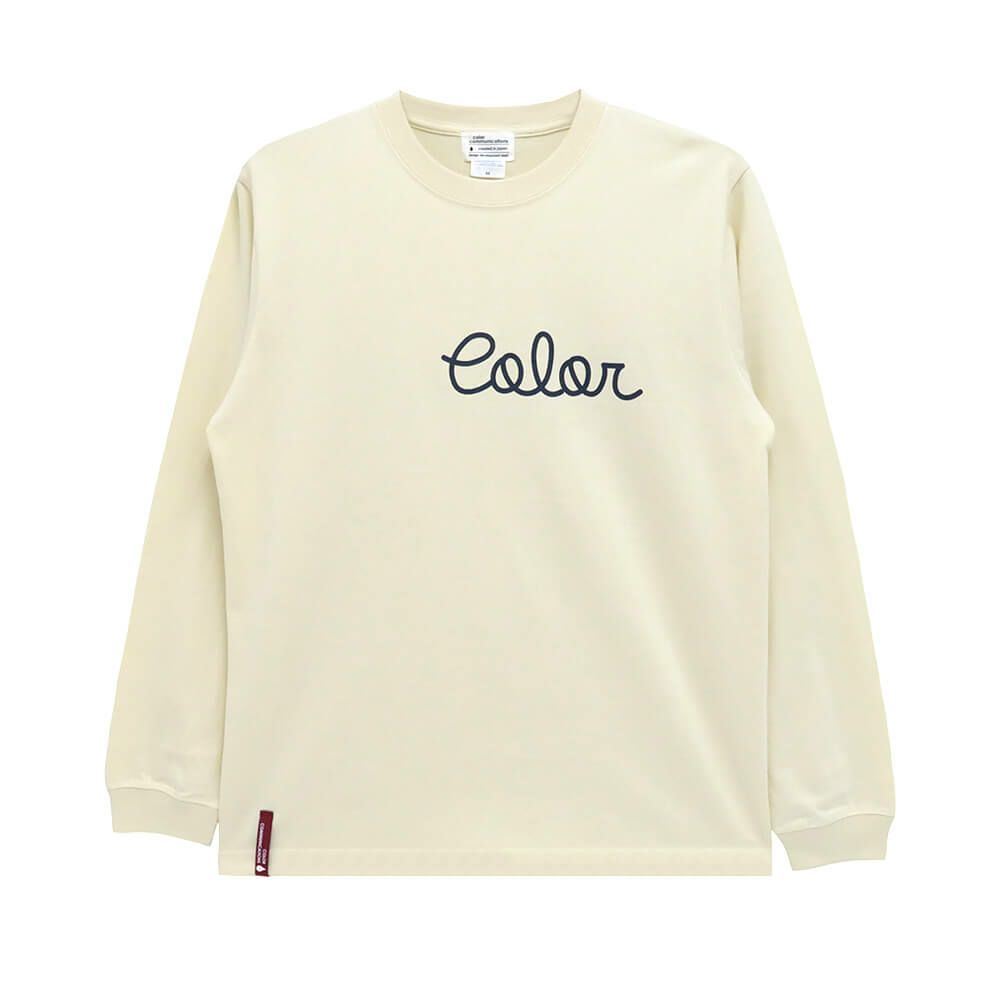 COLOR COMMUNICATIONS LONG SLEEVE カラーコミュニケーションズ ロングスリーブTシャツ HANDWRITE 2 VINTAGE NATURAL スケートボード スケボー 