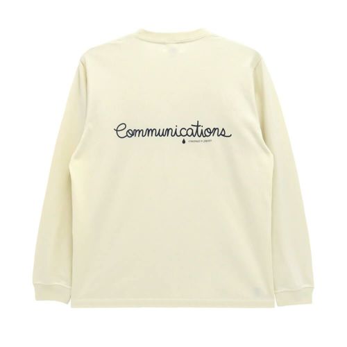 COLOR COMMUNICATIONS LONG SLEEVE カラーコミュニケーションズ ロングスリーブTシャツ HANDWRITE 2 VINTAGE NATURAL スケートボード スケボー 1