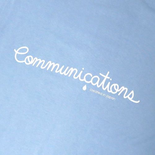 COLOR COMMUNICATIONS LONG SLEEVE カラーコミュニケーションズ ロングスリーブTシャツ HANDWRITE 2 ACID BLUE スケートボード スケボー 3