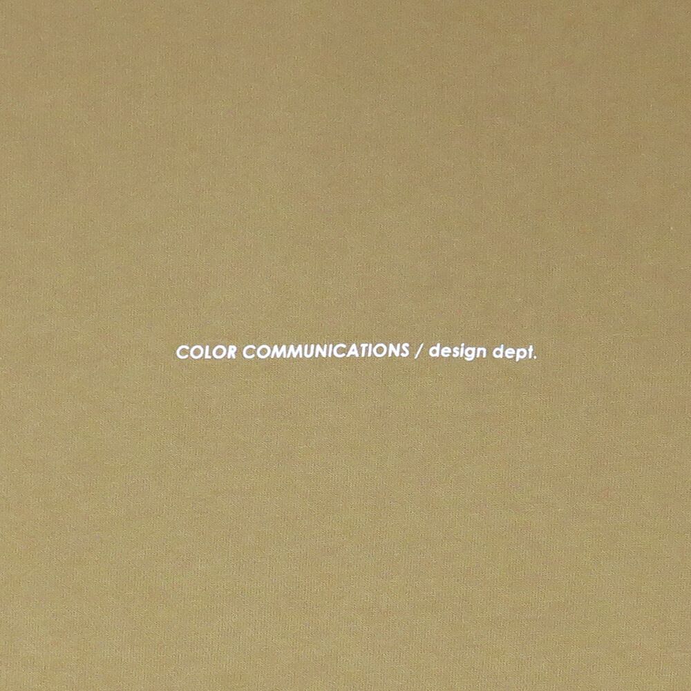 COLOR COMMUNICATIONS CREW SWEAT カラーコミュニケーションズ トレーナー WAWA OWL EMB LETTER SAND KHAKI 刺繍ロゴ スケートボード スケボー 4