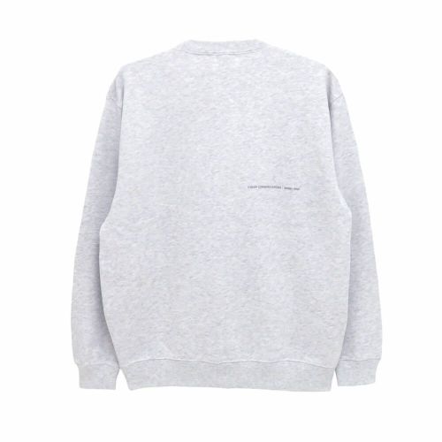 COLOR COMMUNICATIONS CREW SWEAT カラーコミュニケーションズ トレーナー WAWA OWL EMB LETTER ASH 刺繍ロゴ スケートボード スケボー 1