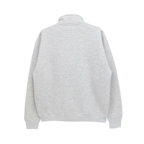 COLOR COMMUNICATIONS CREW SWEAT カラーコミュニケーションズ トレーナー WAWA OWL EMB LETTER 1/4 ZIP ASH 刺繍ロゴ スケートボード スケボー 1