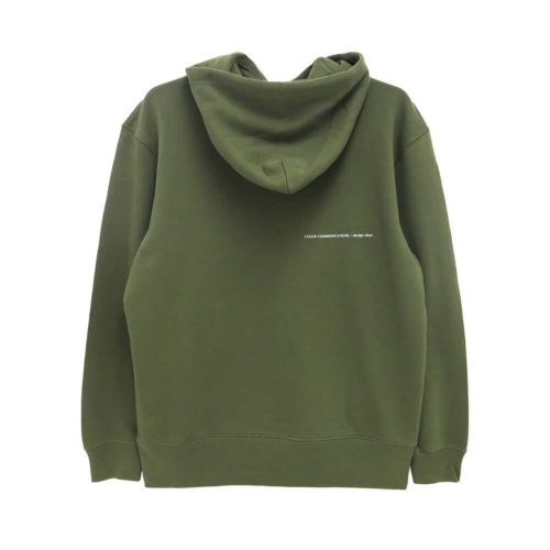 COLOR COMMUNICATIONS HOOD カラーコミュニケーションズ パーカー WAWA OWL EMB LETTER LIGHT OLIVE 刺繍ロゴ スケートボード スケボー 1