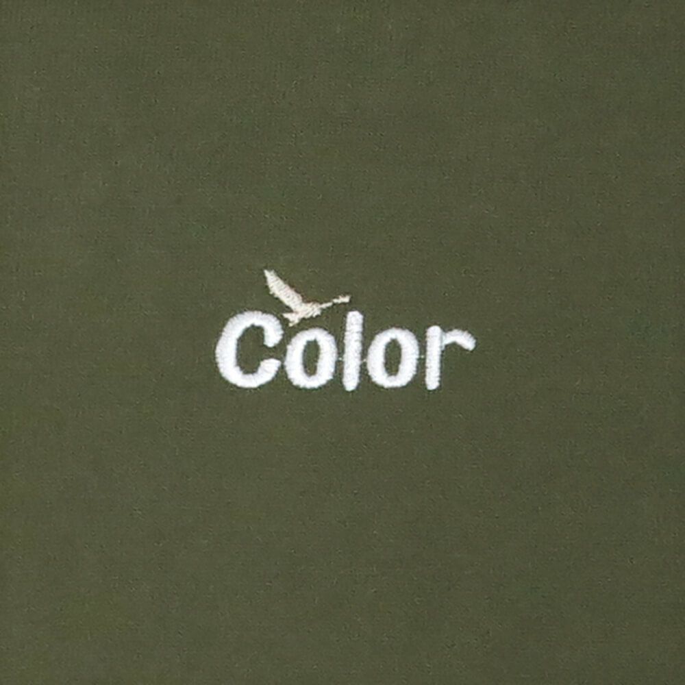 COLOR COMMUNICATIONS HOOD カラーコミュニケーションズ パーカー WAWA OWL EMB LETTER LIGHT OLIVE 刺繍ロゴ スケートボード スケボー 3