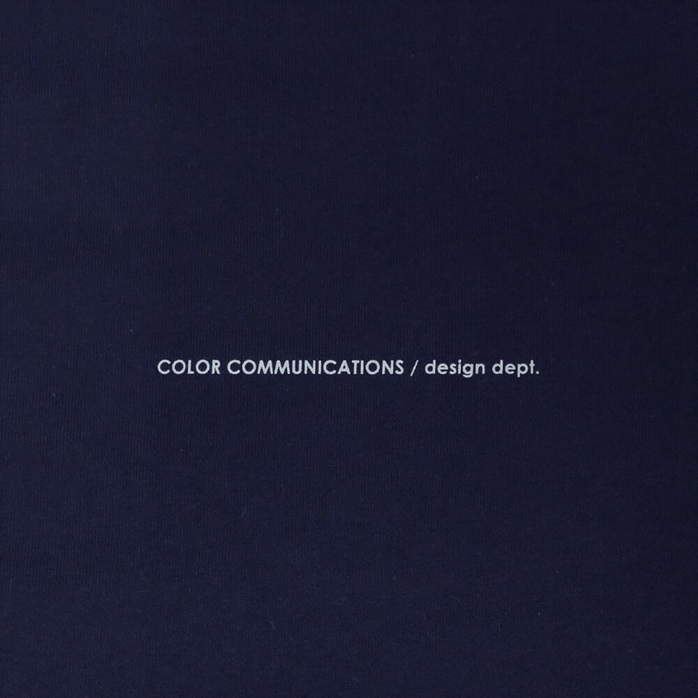 COLOR COMMUNICATIONS HOOD カラーコミュニケーションズ パーカー WAWA OWL EMB LETTER NAVY 刺繍ロゴ スケートボード スケボー 4