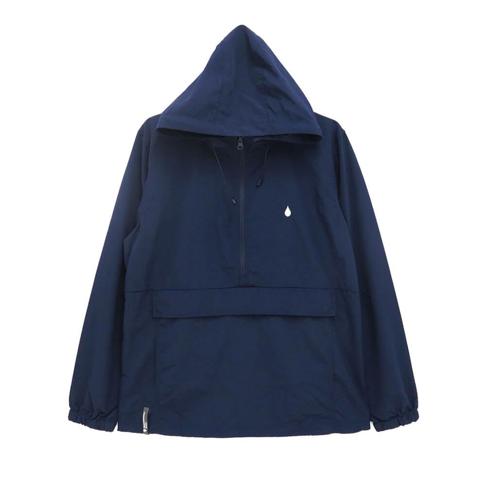 COLOR COMMUNICATIONS JACKET カラーコミュニケーションズ ジャケット DRIP EMB PACKABLE ANORAK NAVY スケートボード スケボー 