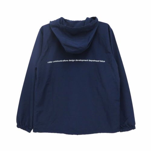 COLOR COMMUNICATIONS JACKET カラーコミュニケーションズ ジャケット DRIP EMB PACKABLE ANORAK NAVY スケートボード スケボー 1