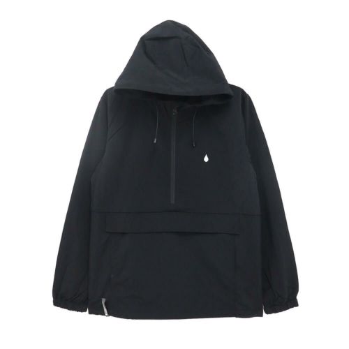 COLOR COMMUNICATIONS JACKET カラーコミュニケーションズ ジャケット DRIP EMB PACKABLE ANORAK BLACK スケートボード スケボー 