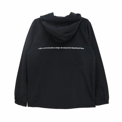 COLOR COMMUNICATIONS JACKET カラーコミュニケーションズ ジャケット DRIP EMB PACKABLE ANORAK BLACK スケートボード スケボー 1