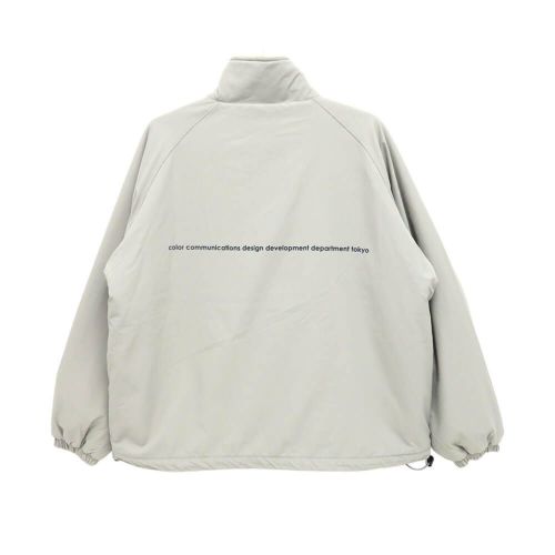 COLOR COMMUNICATIONS JACKET カラーコミュニケーションズ ジャケット DRIP EMB NYLON BOA REVERSIBLE GREY/BEIGE スケートボード スケボー 1